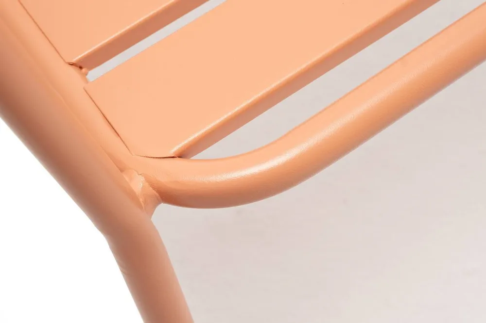 "Дионис" стул стальной, цвет светло-коралловый