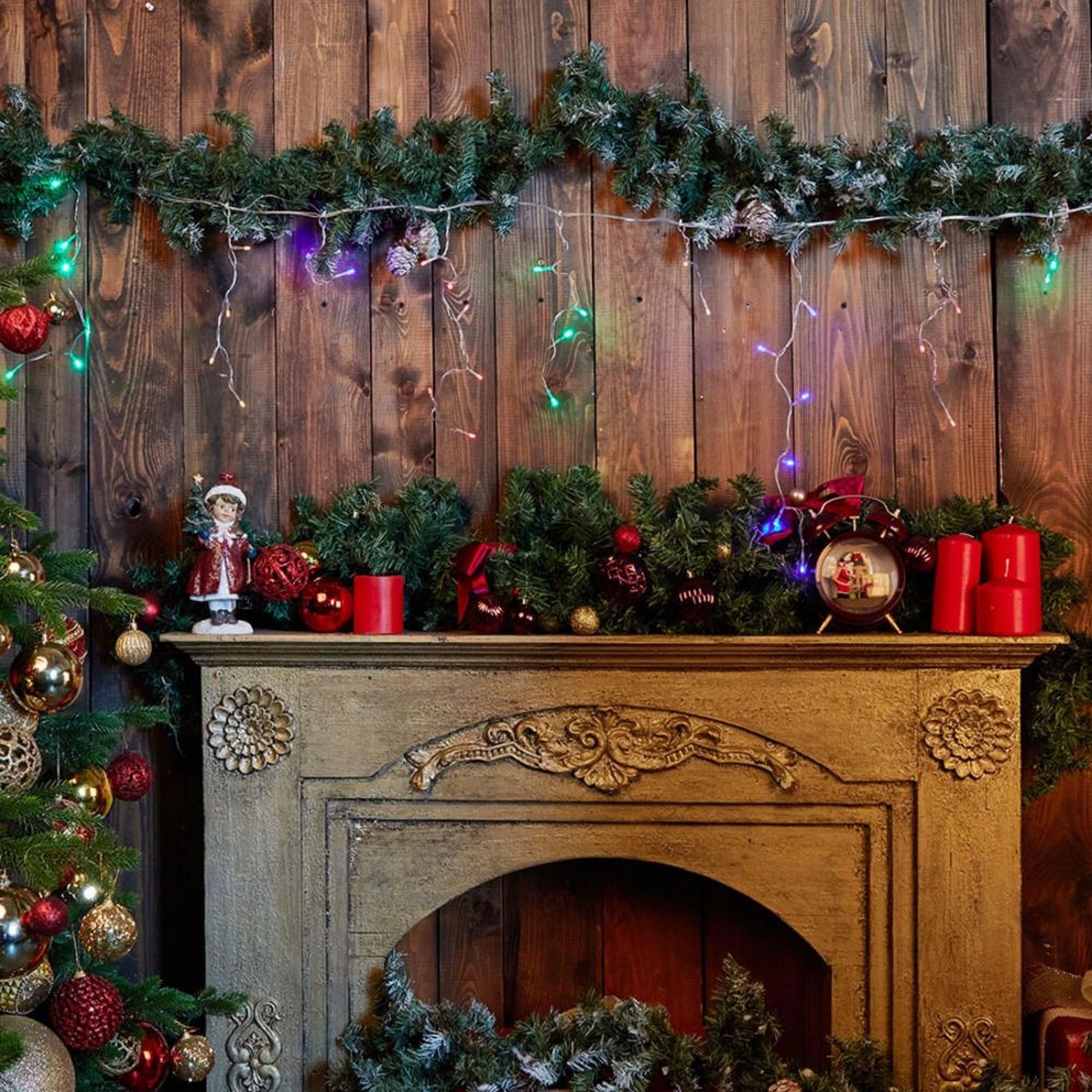 ULD-B1805-048-DTA MULTI IP20 Бахрома светодиодная с контроллером. 1.8 м. 48 светодиодов. Разноцветный свет. Провод прозрачный. TM Uniel.