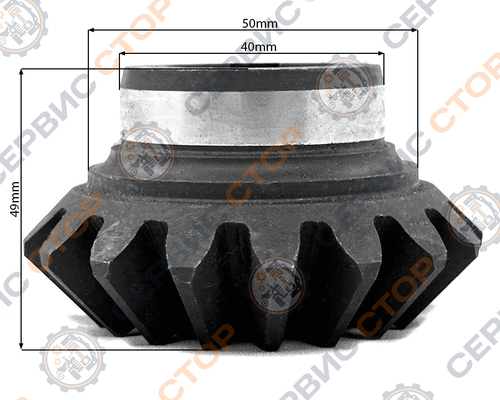 Шестерня конусная привода ротора косилки Wirax Z-17