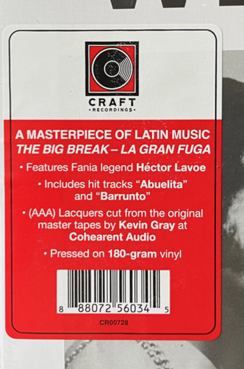 Willie Colon / Wanted For: The Big Break - La Gran Fuga (LP)