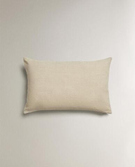 ZARA HOME ЛЬНЯНАЯ НАВОЛОЧКА ДЛЯ ДЕКОРАТИВНОЙ ПОДУШКИ, СВЕТЛО-БЕЖЕВЫЙ