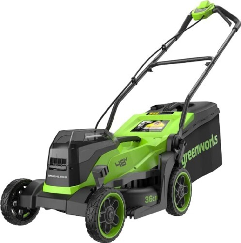 Газонокосилка аккумуляторная GREENWORKS 2520707 2x24V, 36 см, бесщеточная, без АКБ и ЗУ