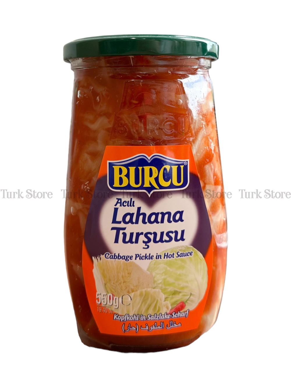 Маринованная капуста острая "Burcu" 550 гр