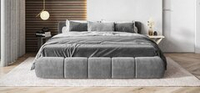 Кровать BOSS DREAM велюр Monolit серый
