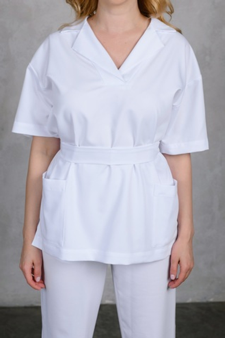 Блуза с английским воротом МЕДРОКЕТ