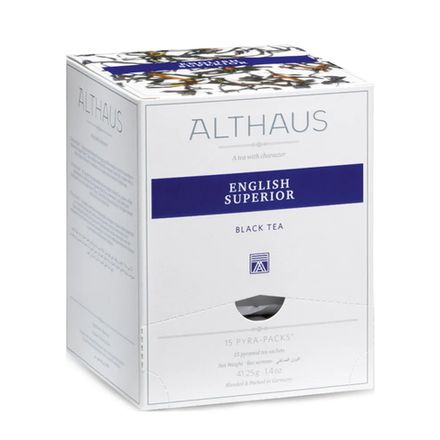 Чай черный Althaus English Superior в пирамидках, 15 шт