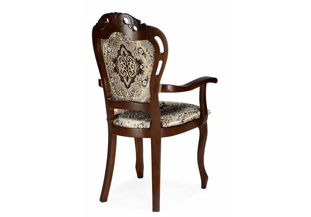 Стул деревянный Woodville Bronte муса чёрная вишня, патина