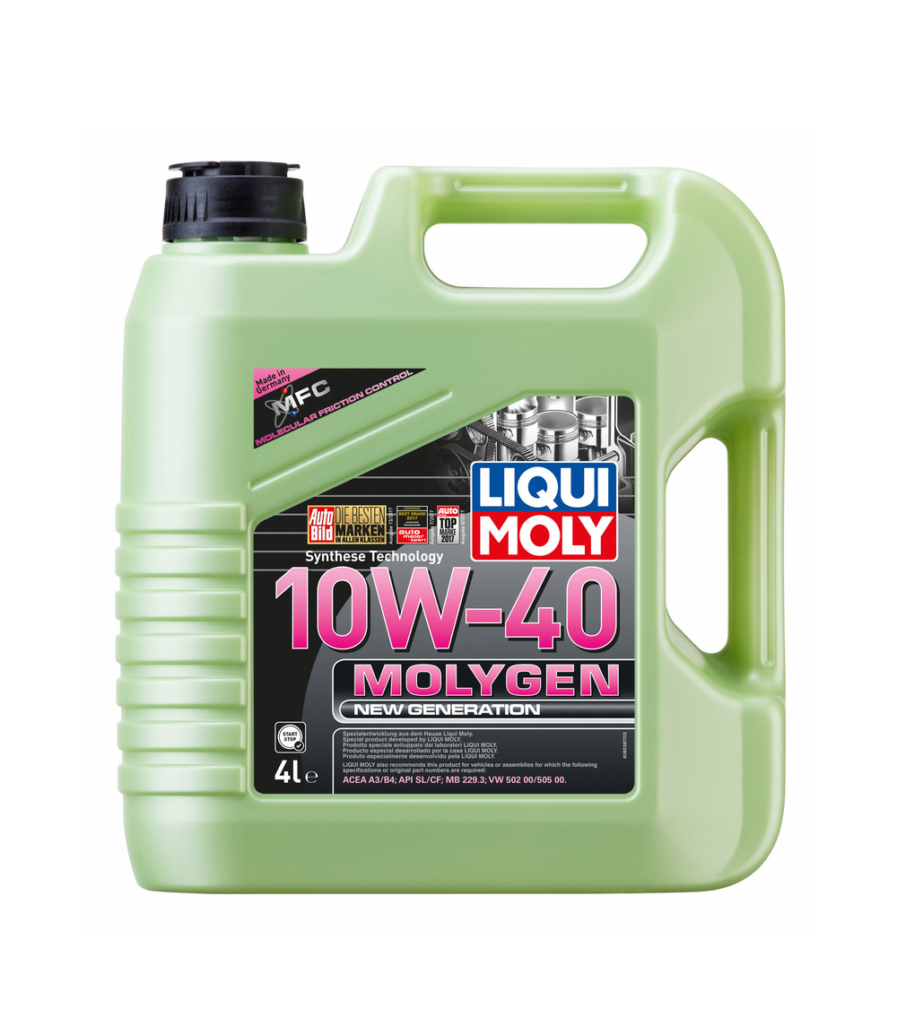 Масло Liqui Moly Molygen New Generation 10W40 SL A3/B4 (4л) синтетика