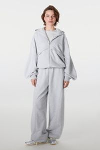 Толстовка на молнии "Серый меланж" женская