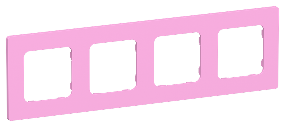 FLITE Рамка 4-местная РУ-4-К-ФлПр пурпурный IEK