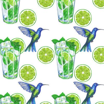 Колибри, лето, мохито коктейль