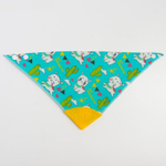 5112544 Нагрудник -бандана непромокаемый, с прорезывателем «Лама» на кнопке