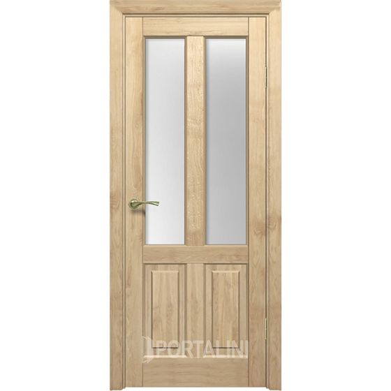 Купить Межкомнатная дверь массив дуба Порталини 1 остеклённая