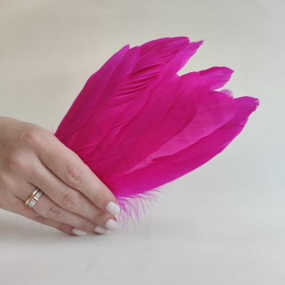 Гусиные перья фуксия 2 сорт 20 шт.