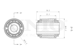 Сайлентблок внешний задней поперечной тяги UNIO RMP-20207
