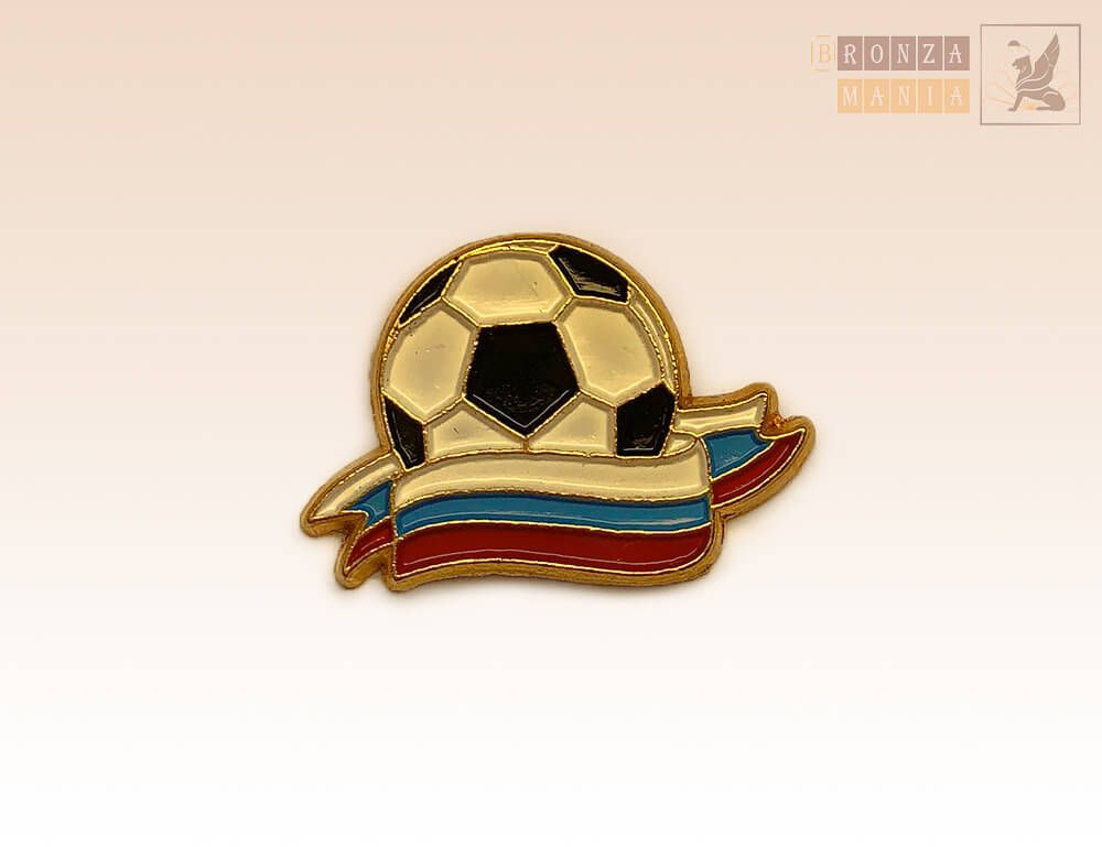 значок Футбольный мяч - Флаг