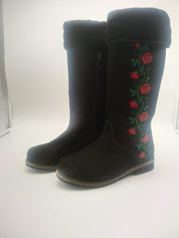 40 Унты женские из замши с молнией