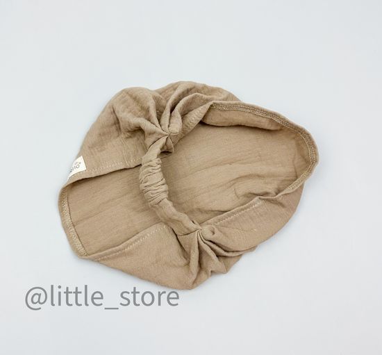 Косынка муслиновая "Hello" охра