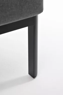 "Сан Ремо" кресло плетеное из роупа садовое, каркас алюминий темно-серый, роуп серый, ткань серая