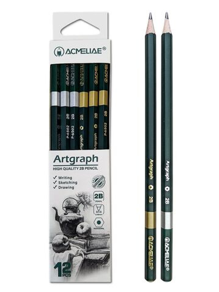 Карандаш  ACMELIAE 2B Artgraph, корп. зеленый
