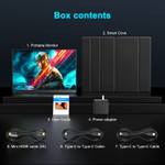 17.3" Портативный монитор с магнитным чехлом Ugame J7 2K IPS 2560х1440, 144 Гц