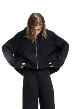 Свитер на молнии WARM BLACK