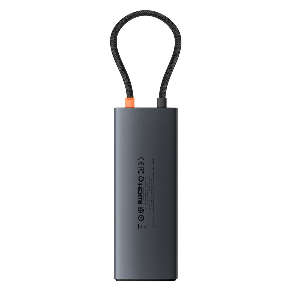 USB-C Хаб Baseus Metal Gleam II 11-in-1 (2xHDMI4K@60Hz + DP4K@60Hz + 2xUSB-A3.0(5Gbps) + 2xUSB-A2.0 + RJ45 + SD + TF + USB-C-PD)