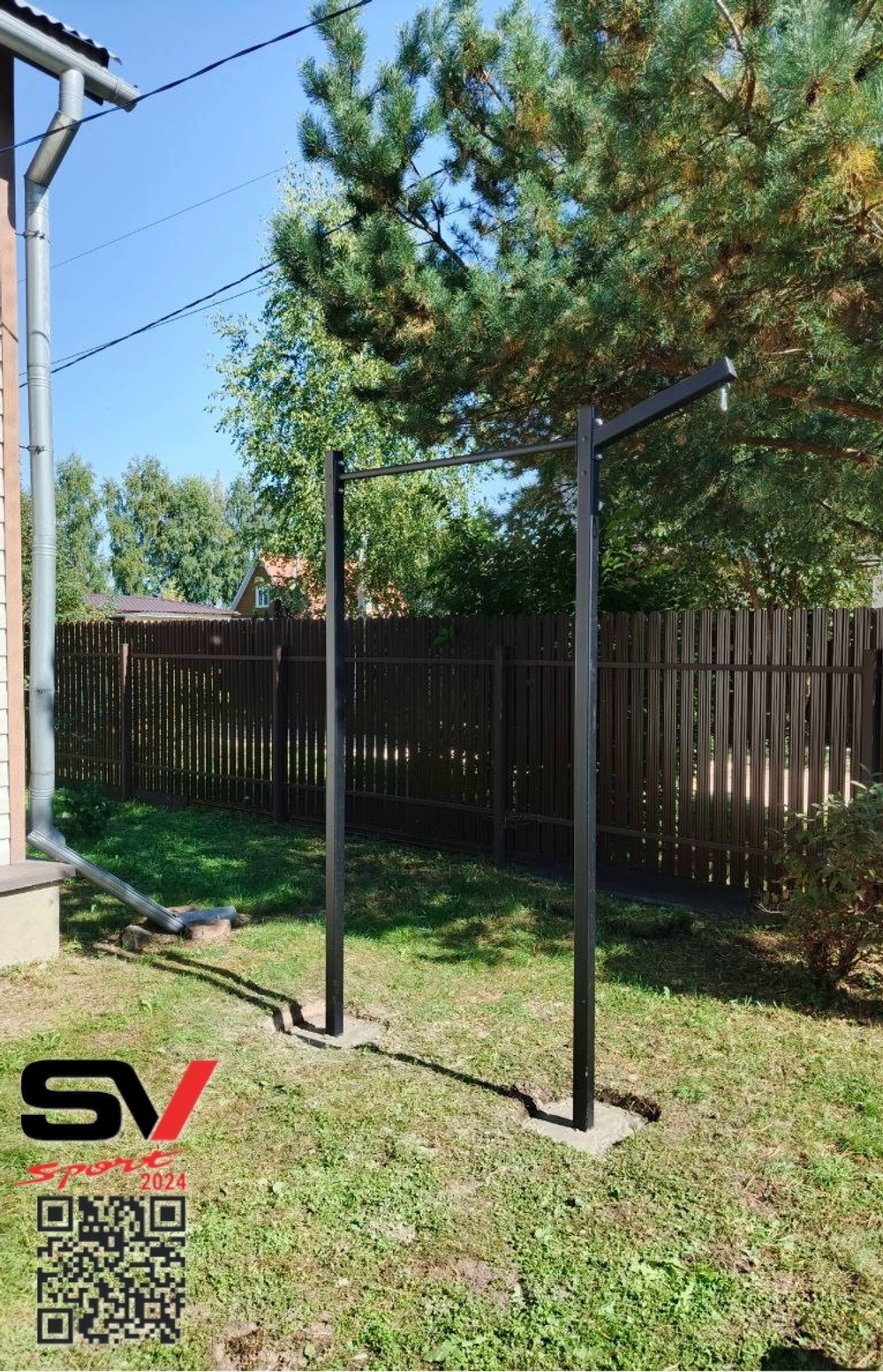 Монтаж уличных турников Sv Sport (2 вертикальных столба)