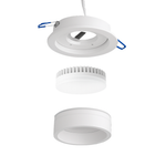 Светильник встраиваемый Vaes SIRIUS V‑R GX53, белый, цоколь GX53