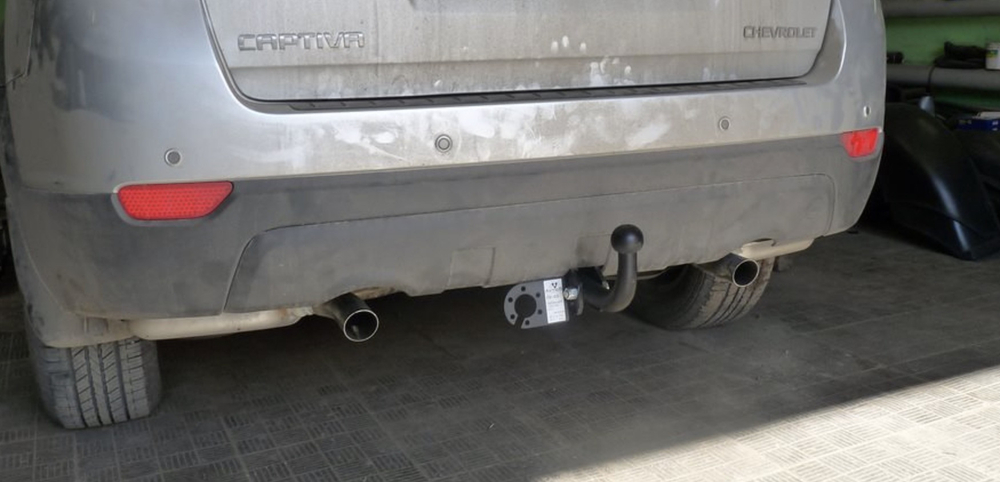 Фаркоп для Chevrolet Captiva 2013-2018 Тип шара: A. Нагрузки: 2000/100 кг, CV 13