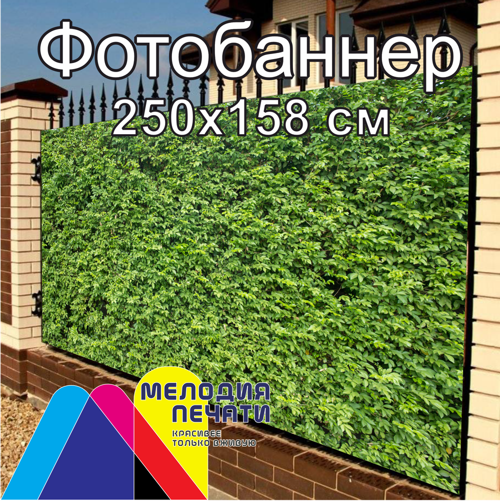 Фотобаннер 250х158 см для забора