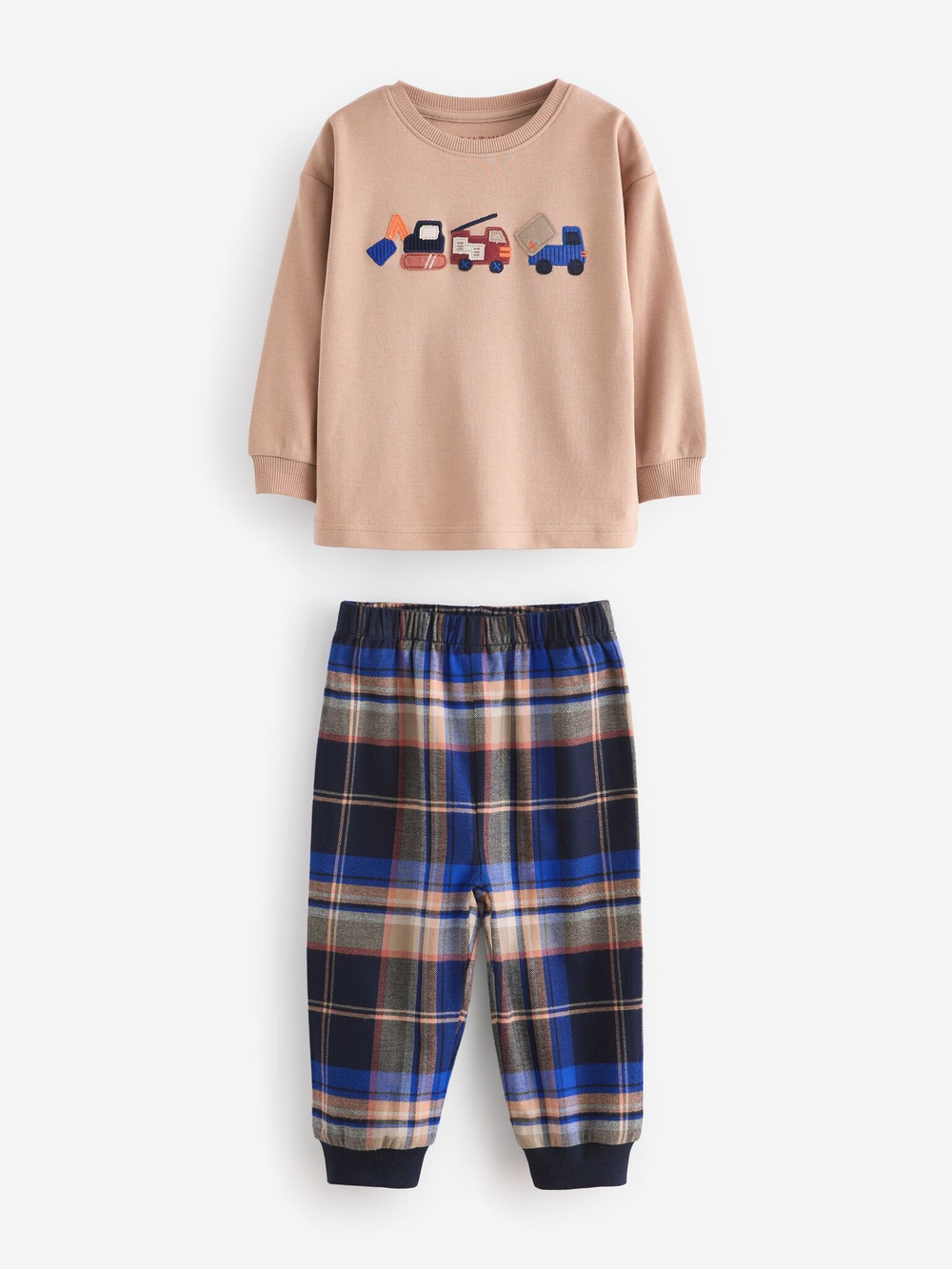 Пижама для мальчика Next K98-571, 2 шт., Тмено-синий, Бежевый