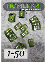 Номерки для гардероба 3х5 см