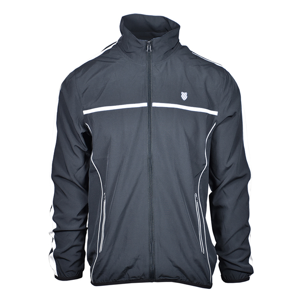 Куртка теннисная K-Swiss Tac Hypercourt Tracksuit Jacket 3 M - blue graphite/white