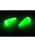 Мормышка Конус свечение Красное + Желтое MOK510RY 10шт/уп