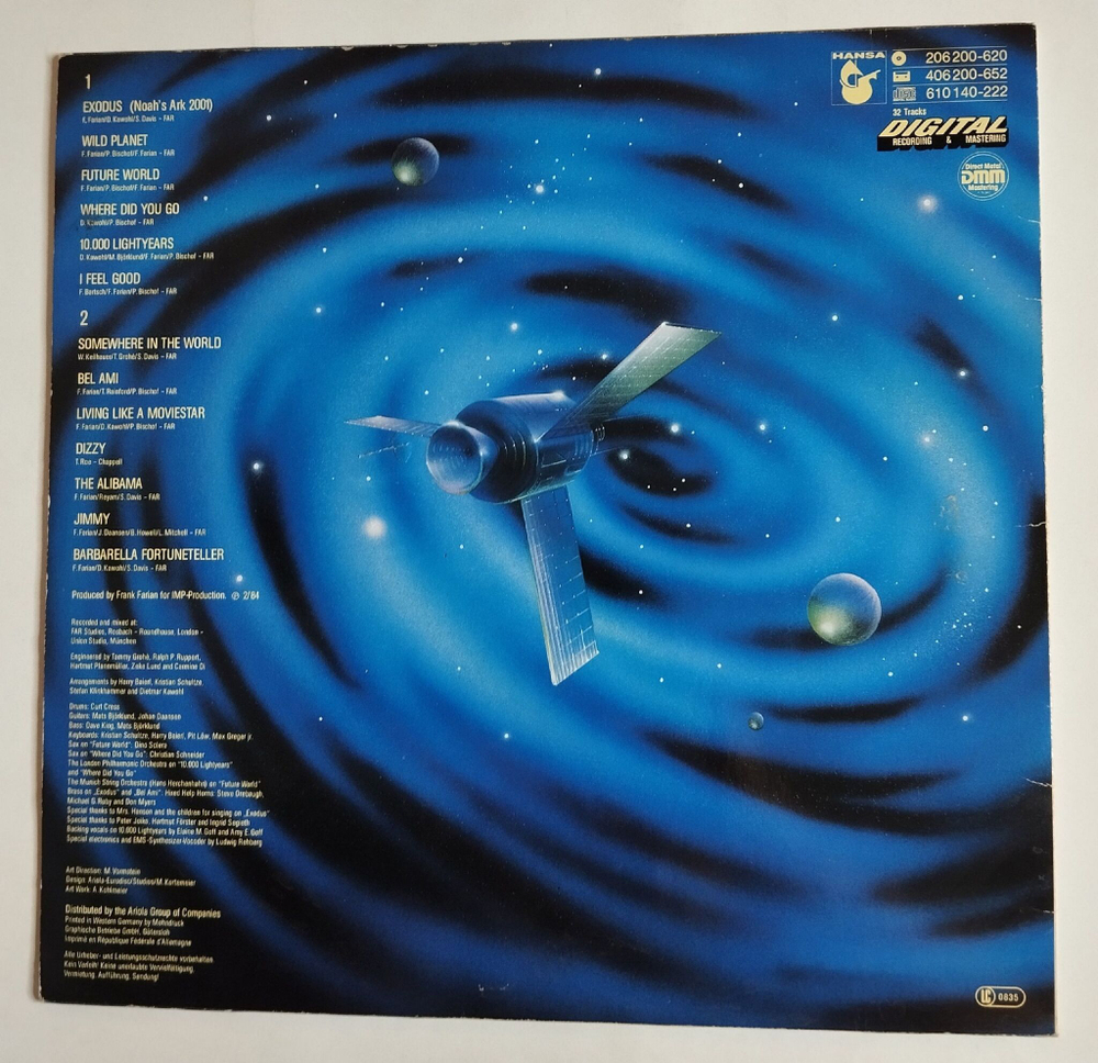 Винтажная виниловая пластинка Boney M 10.000 Lightyears (Germany 1984)