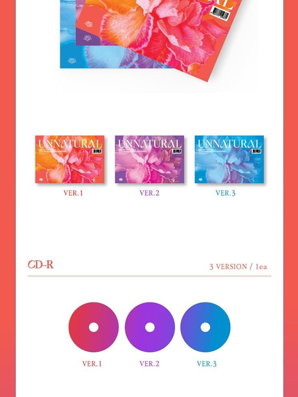 Альбом WJSN - Unnatural 9th Mini Album 3 Version SET