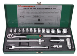 S04H3120S Набор головок торцевых 3/8"DR, 6-23 мм, 20 предметов