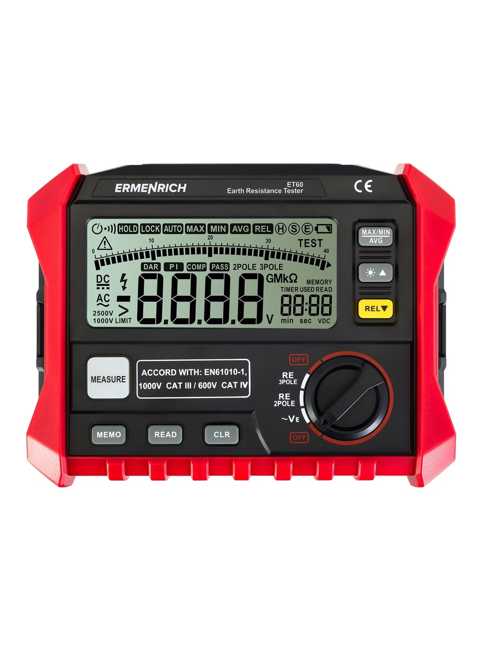 Тестер заземления Ermenrich Ping ET60