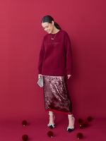 СВИТШОТ CHIC HAPPENS BORDO