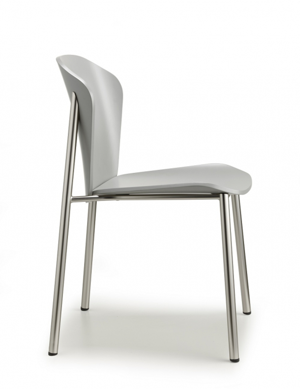 Стул деревянный Scab Design Finn Metal Wood, матовый никель, матовый серый бук