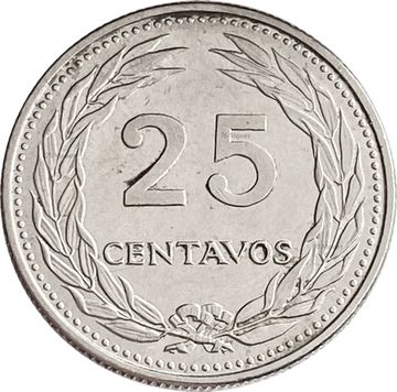 25 сентаво 1970-1977 Сальвадор