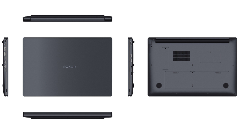 Ноутбук  Rikor NINO 201.2 15.6 ", Ryzen 5, 16 Гб RAM, 512 Гб SSD, Radeon Graphics, Черный
