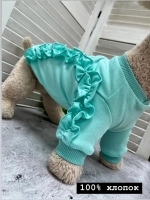 Трикотажная футболка для собак и кошек с рукавом