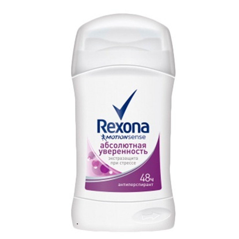 Rexona Дезодорант-антиперспирант стик Абсолютная уверенность, 40 мл