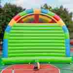 Коммерческий надувной батут «Зверята с крышей 2» без горки, 8*6*5 м