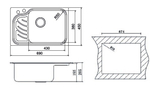 Кухонная мойка OULIN 327 R схема