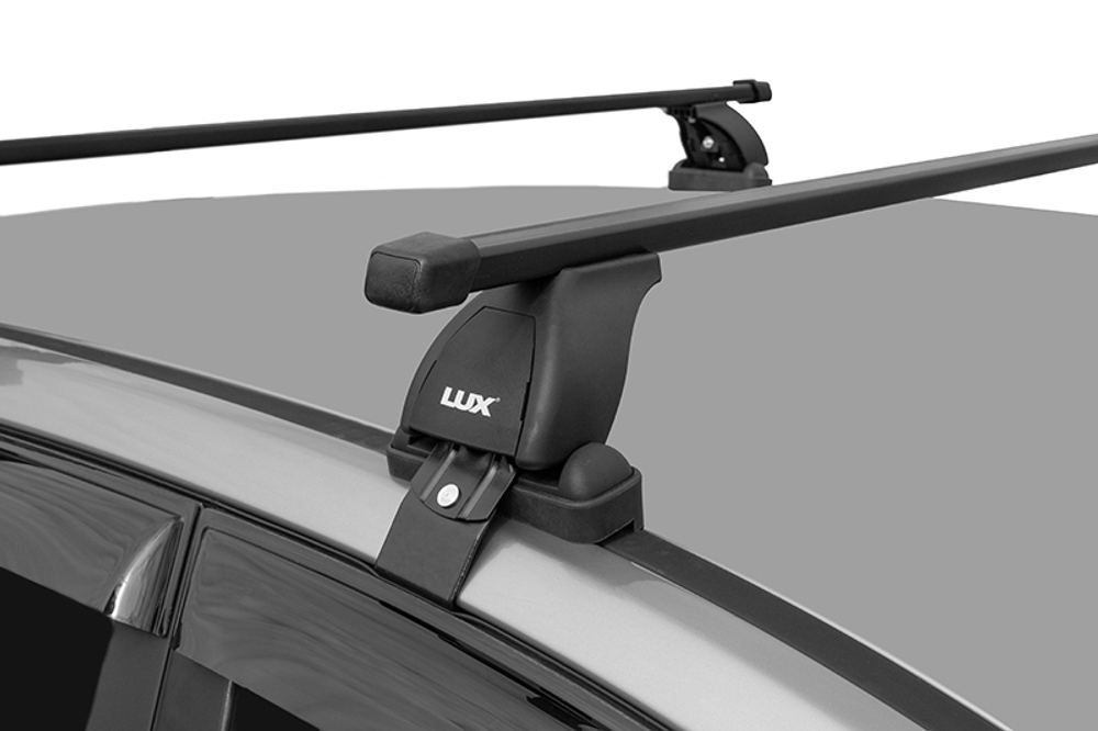 Багажник на крышу LUX с дугами 1,2м прямоугольными в пластике Honda Civic VIII Sedan 2006-2012(арт.690014+846097+690656)