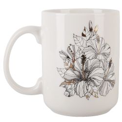 Кружка "Floristry" v=380мл (фарфор) (картонная цветная лента)