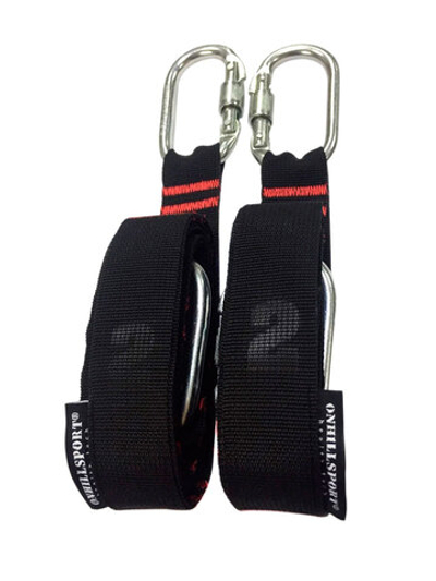 Стропы для гимнастических колец с карабинами